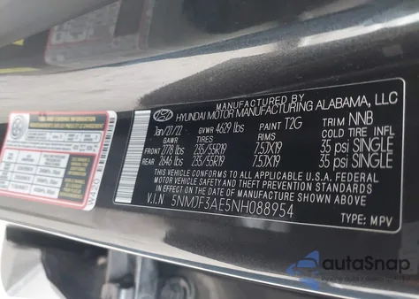 2022 Hyundai Tucson Sel from USA, damaged, VIN 5NMJF3AE5NH088954